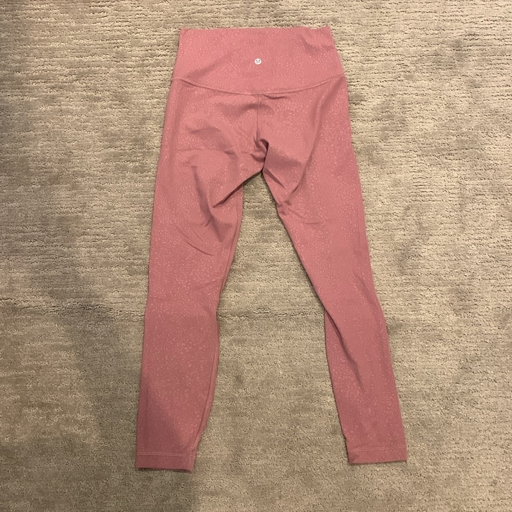 Lululemon Align Mauve Patterned High-Waisted Legg… - image 2